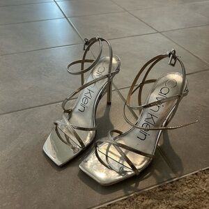Calvin Klein Tegin Sandal in Silver